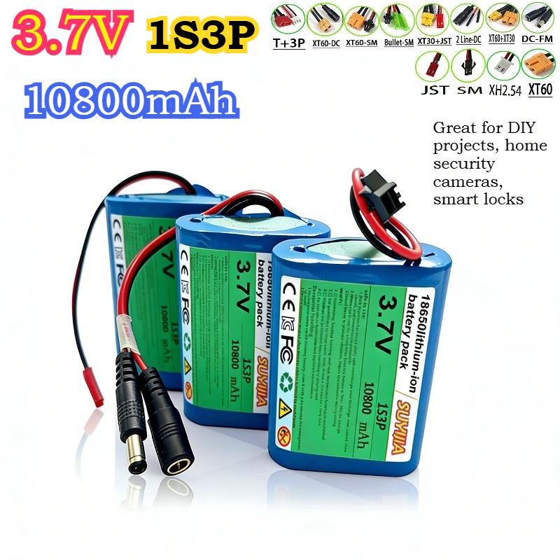 Home Security Project - 3.7V 10800mAh 1S3P 18650 Brand new