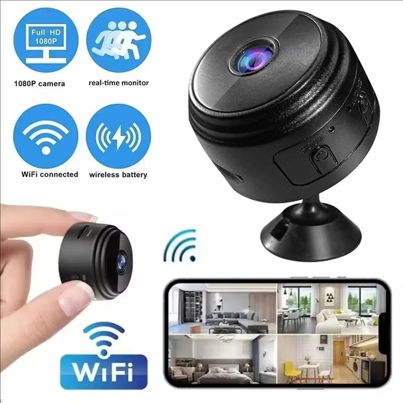 Home Security Wireless Camera - A9 Mini Cameras 1080P WiFi Smart