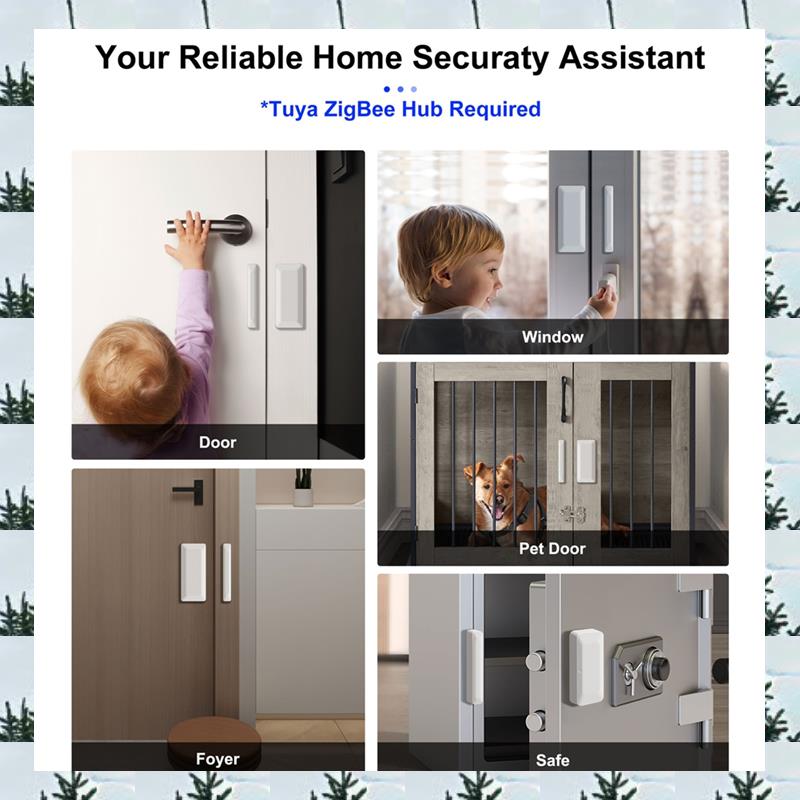 Home Security Wireless - ABLG Tuya Zigbee Door Sensor Window