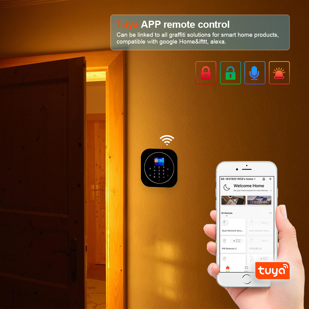 KERUI G12 2G Wifi Wireless Hom - Home Security System Installation recension och pris