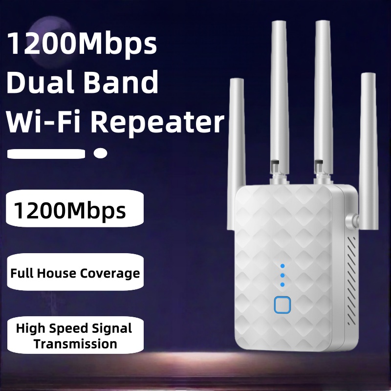 1200Mbps Dual Band WiFi Repeat - Home Security Wireless recension och pris
