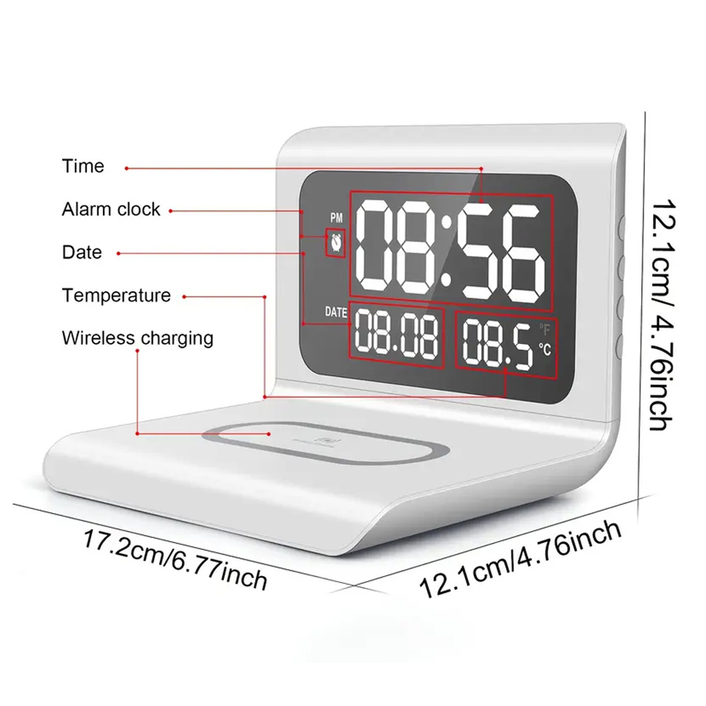 Wireless Charger Pad Stand wit - Home Security Wireless recension och pris