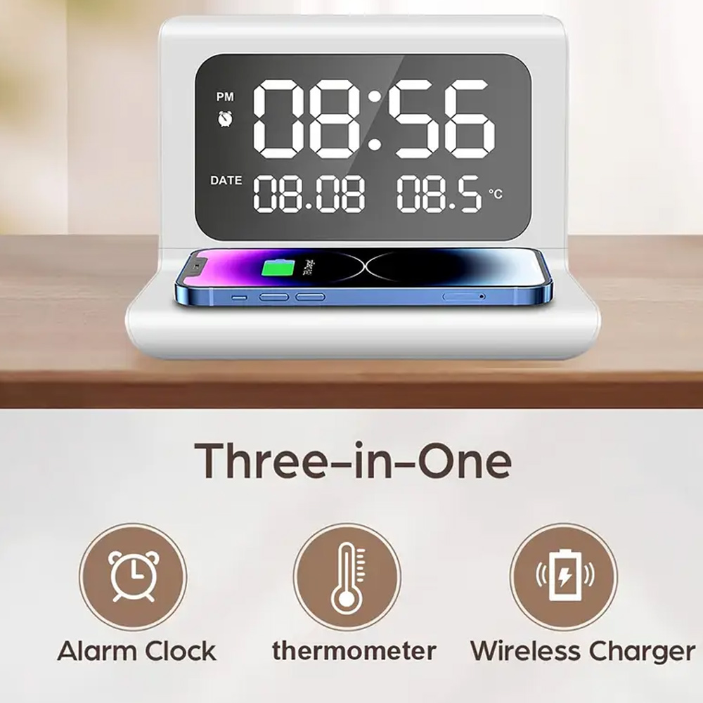 Wireless Charger Pad Stand wit - Home Security Wireless recension och pris