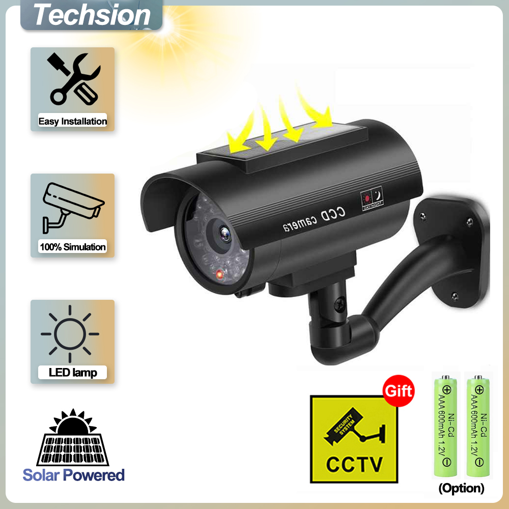 Solar Panel Dummy Surveillance - Home Security Lights recension och pris