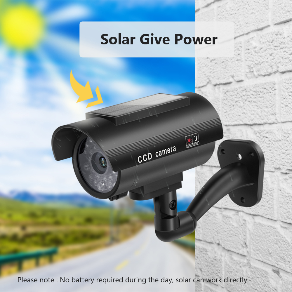 Solar Panel Dummy Surveillance - Home Security Lights recension och pris