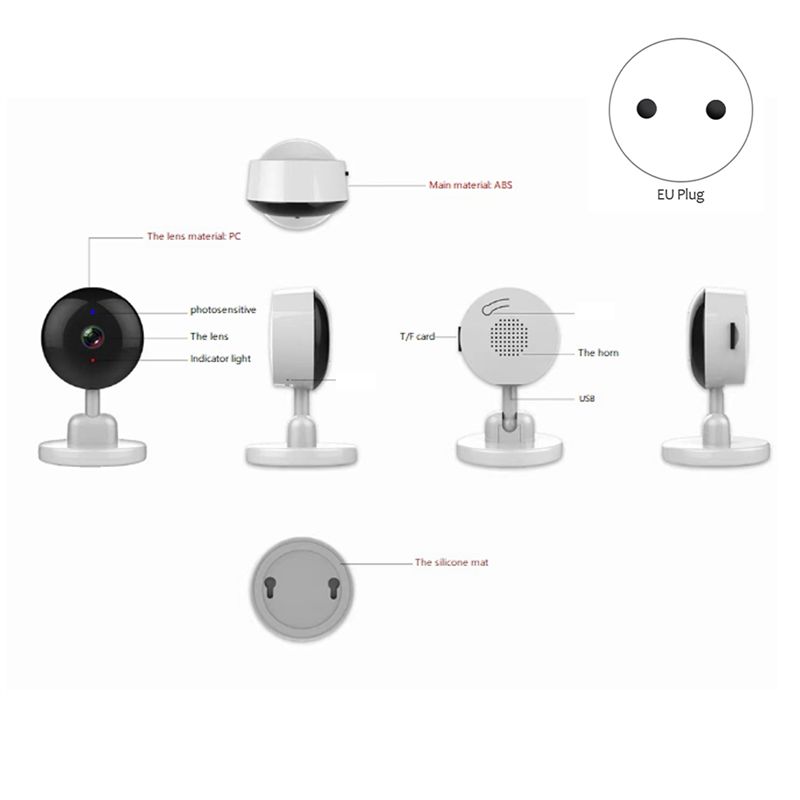 Essential Indoor Wifi Tuya Cam - Home Security Wireless Camera recension och pris