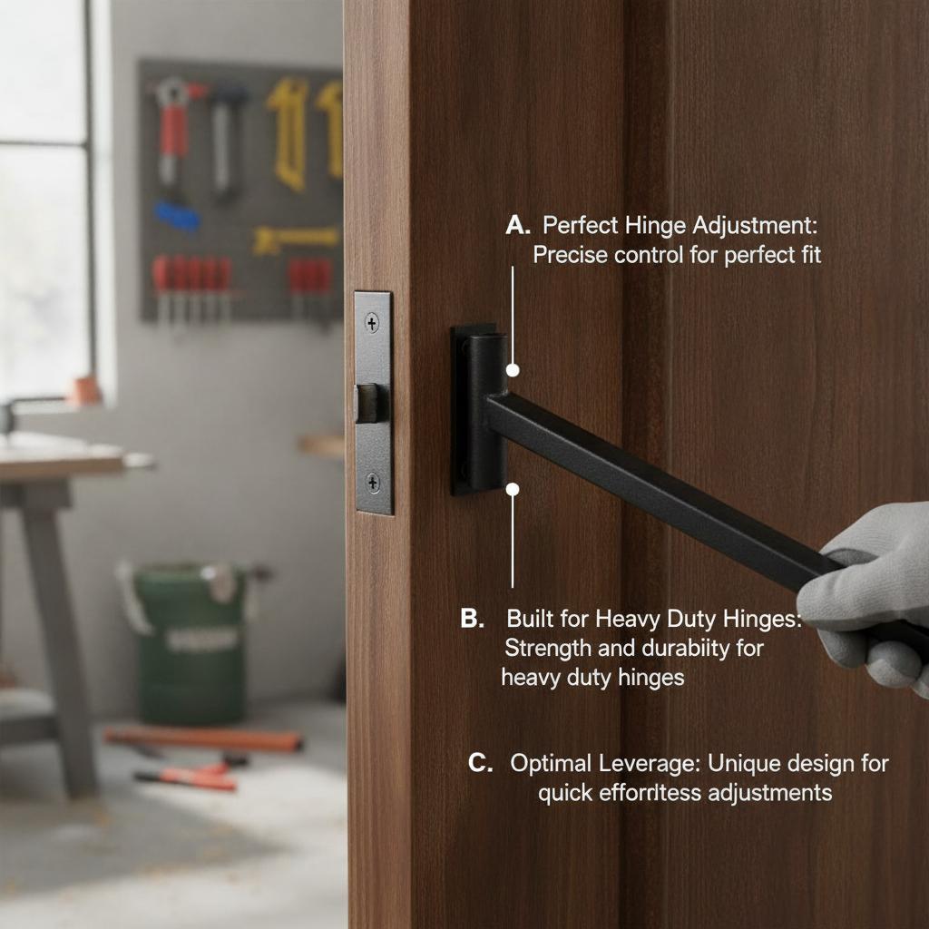Heavy Duty Door Hinge Adjustme - Home Security Project recension och pris