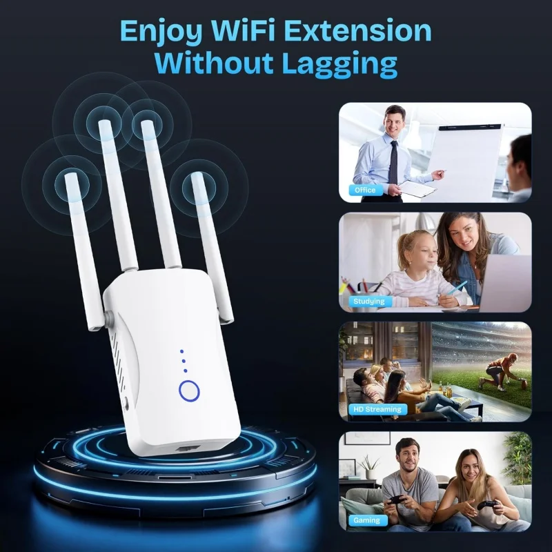 1200Mbps Dual Band WiFi Repeat - Home Security Wireless recension och pris