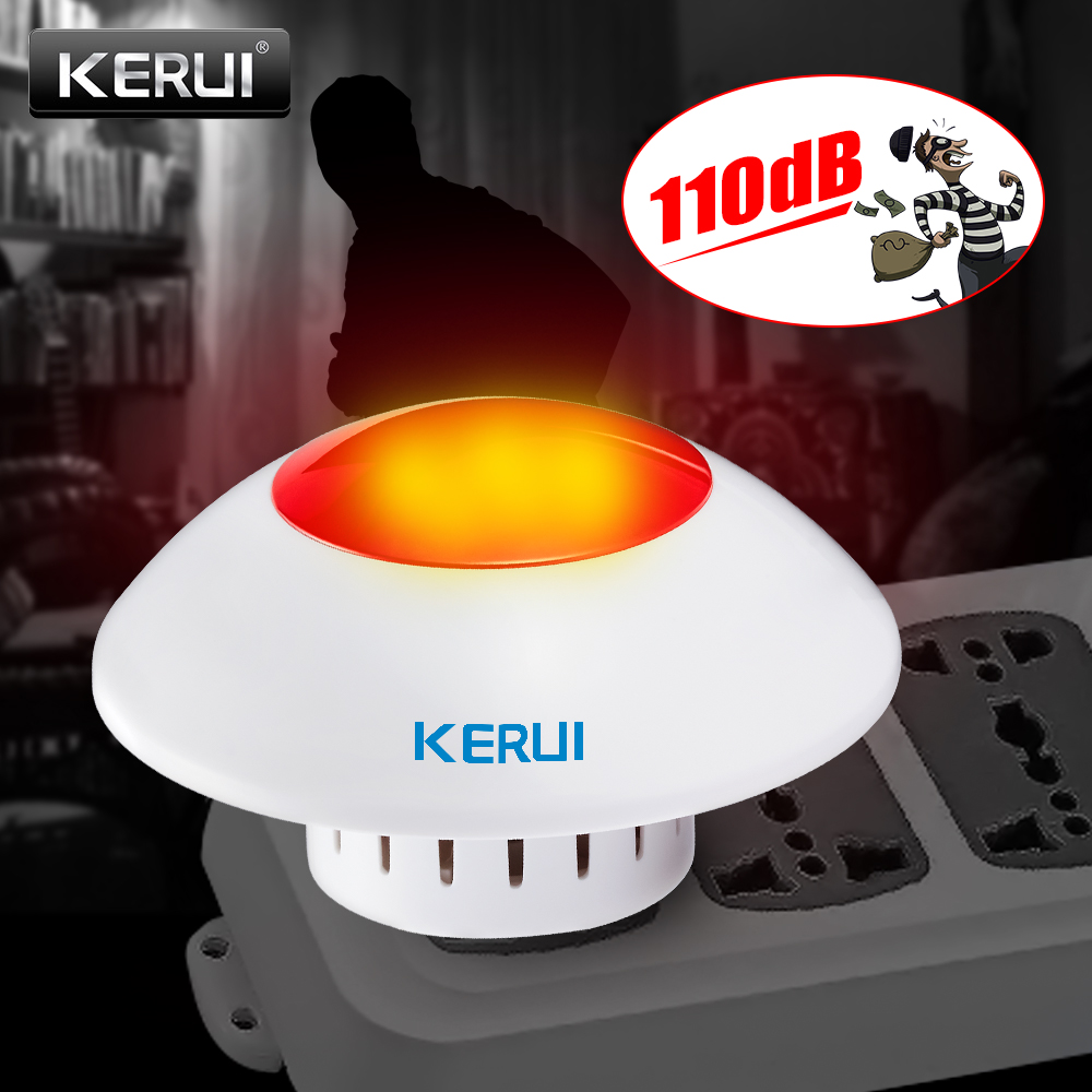 KERUI J009 Loud Indoor Siren W - Home Security Lights recension och pris