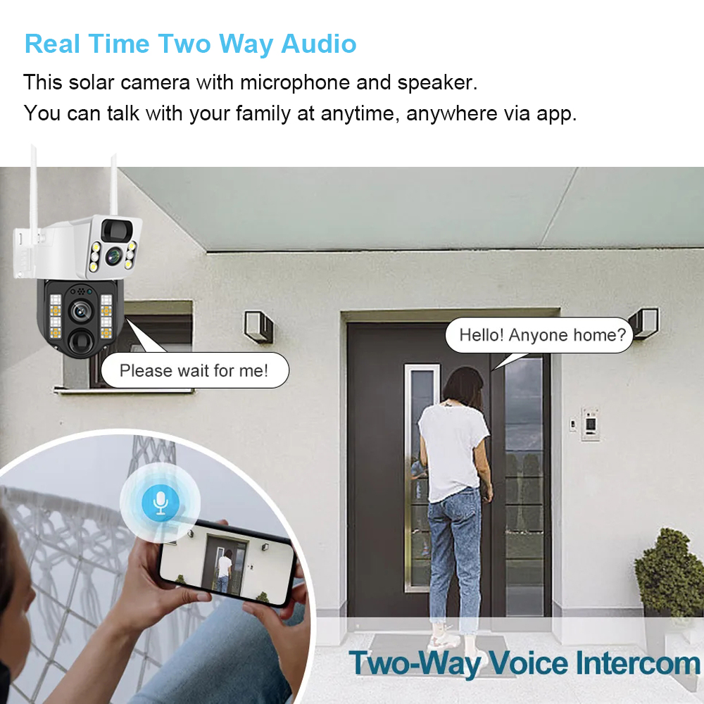 WiFi/4G Solar Camera IP CCTV S - Home Security Recorder recension och pris
