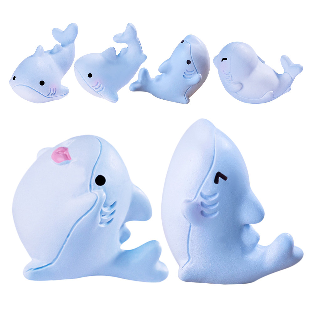 6Pcs Adorable Mini Shark Resin - Home Security Project recension och pris