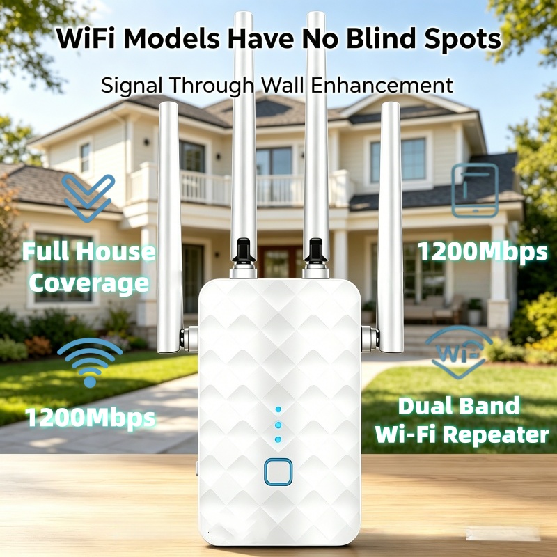 1200Mbps WiFi Repeater Wireles - Home Security Wireless recension och pris