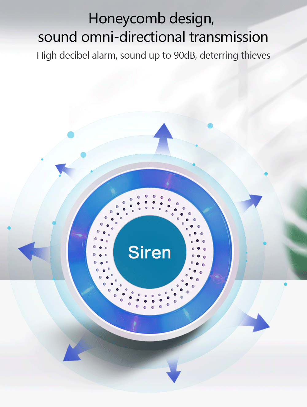 433mhz Wireless Sound and Ligh - Home Security Lights recension och pris