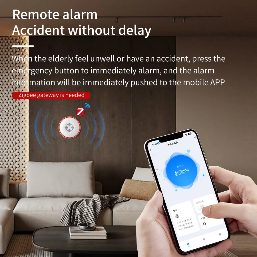 Tuya WiFi ZigBee Alarm Siren S - Home Security Lights recension och pris